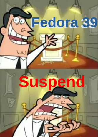 Fedora 39 workstation suspend problem